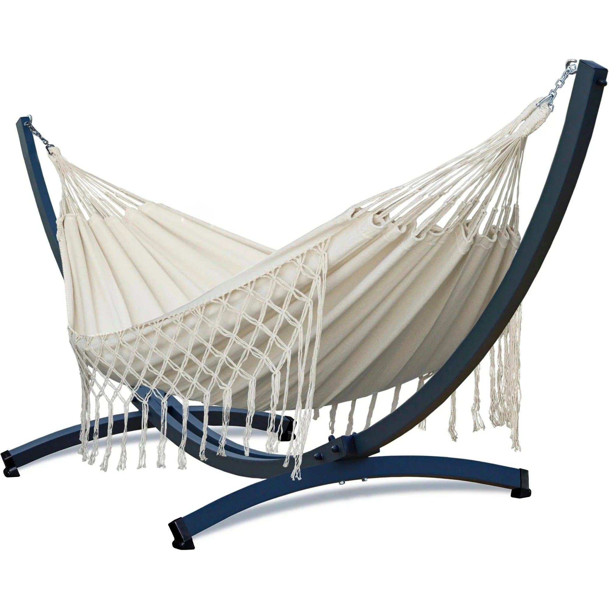 Hamac sur Pied Macramé Brise | Structure Complète, Style Bohème | HAMACJARDIN