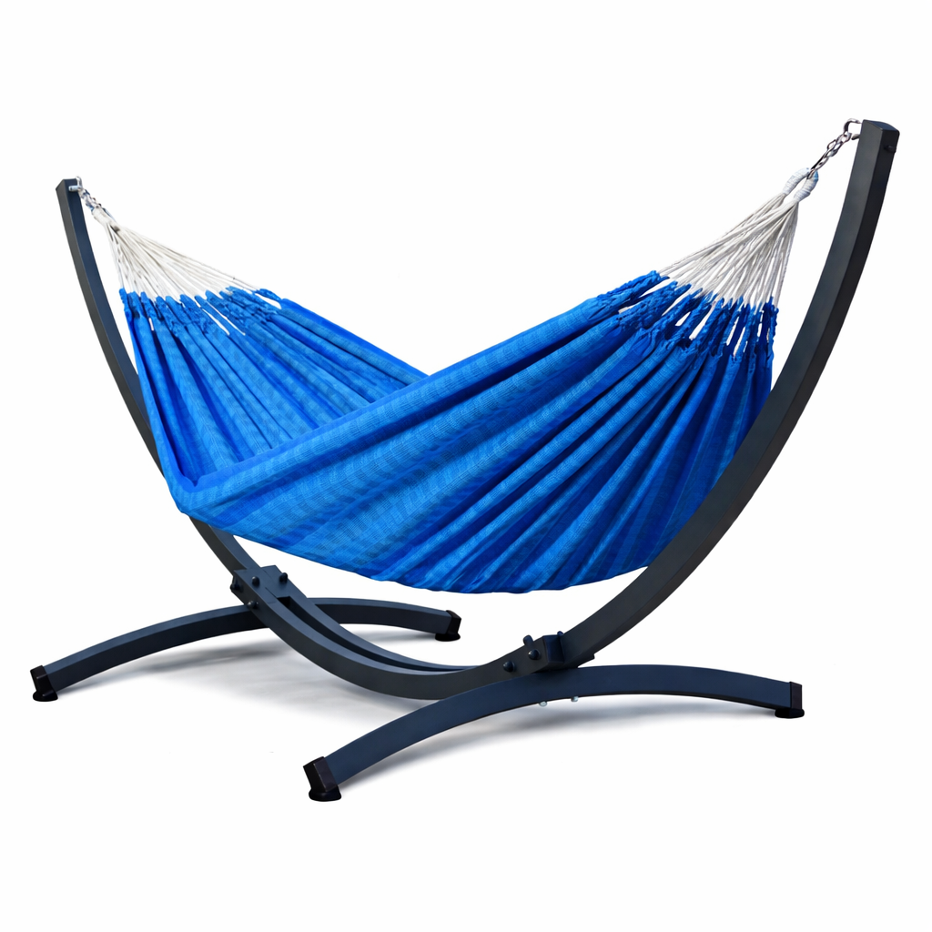 Hamac sur Pied XXL Vasul | Grande Taille, Résistant 220 kg, Famille | HAMACJARDIN
