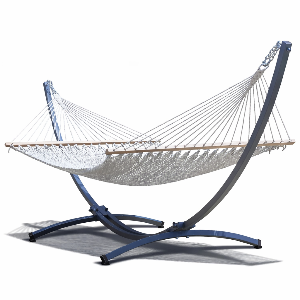 Hamac sur Pied Riviera | Double, Style Méditerranéen, Toile Outdoor | HAMACJARDIN